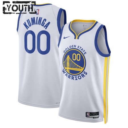 Maillot Enfant Golden State Warriors Jonathan Kuminga 00 2022-23 Nike Association Edition Blanc Swingman